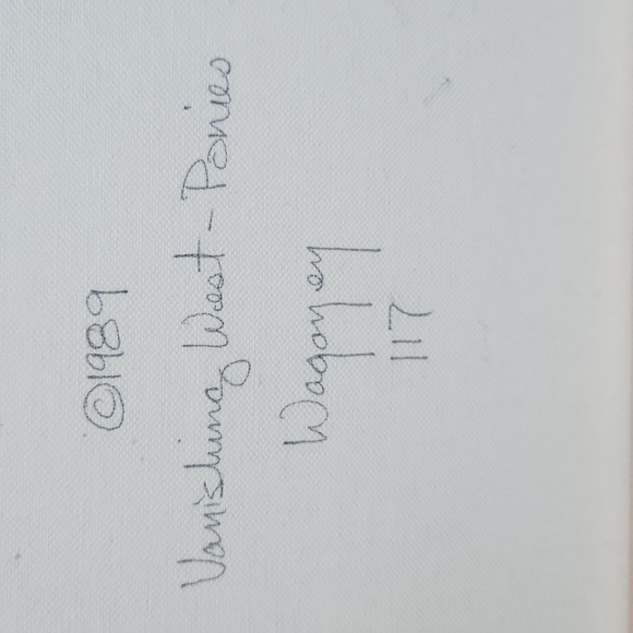 Blue and Red Southwestern Landscape Painting - Picture 4 of 5